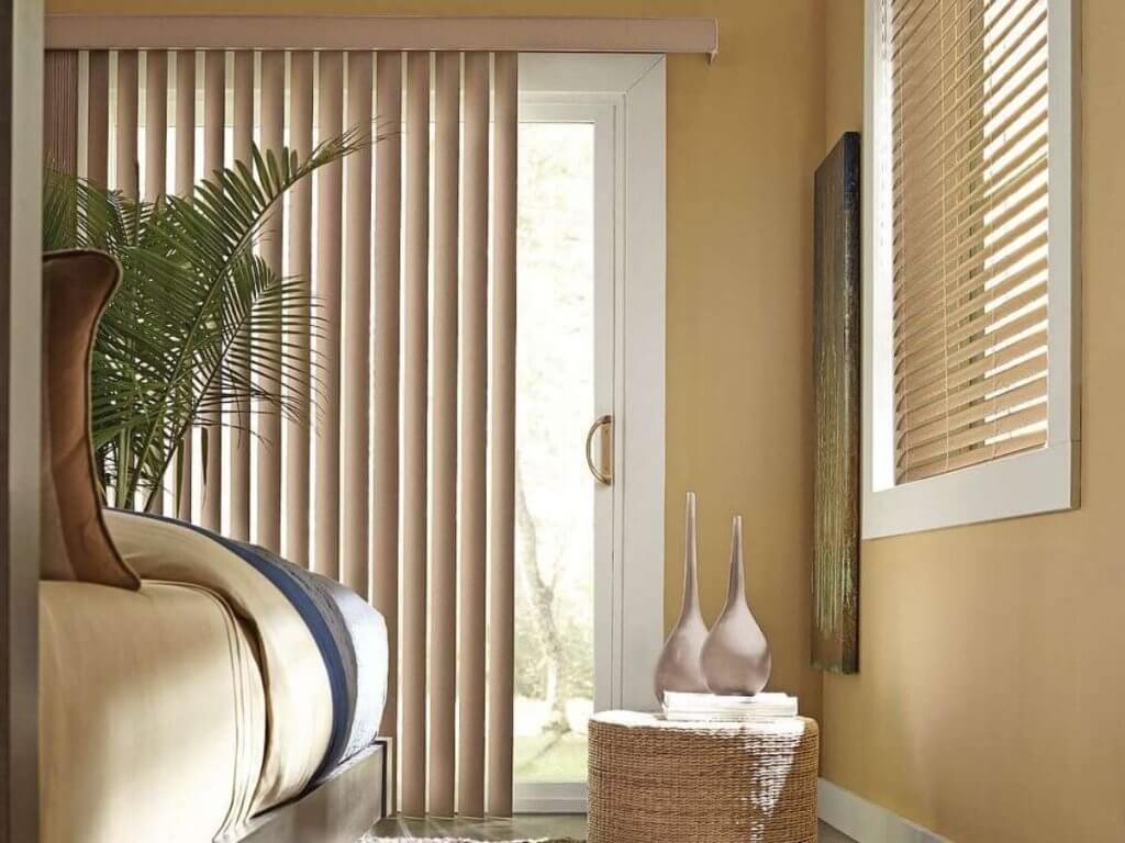 While vertical blinds have been around for decades, modern designs have given this classic a contemporary makeover.
